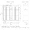 Alaterre Furniture Dover 27"W x 29"H Wall Mounted Bathroom Storage Cabinet with 2 Doors and Towel Rod ANDO73WH - alternate 7